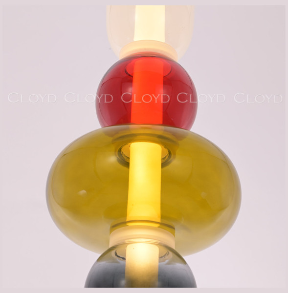 Подвесной светильник 1 рожковый  Cloyd &quot;SUPERNOVA&quot; / выс. 55 см - черный / 348244