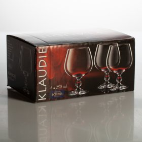 Бокалы для бренди 250 мл 6 шт  Crystalite Bohemia &quot;Sterna /Клаудия /Без декора&quot; / 119766