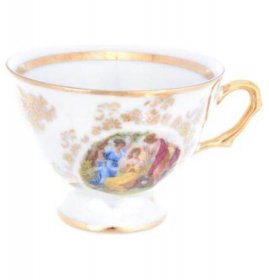 Набор кофейных пар 140 мл 6 шт мокко  Repast &quot;Мария-Тереза /Мадонна перламутр&quot; M-D  / 258571