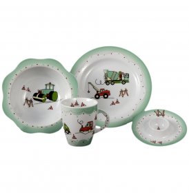 Детский набор 4 предмета  Cmielow &quot;Зеленая машинка&quot; / 150834