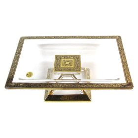 Ваза для конфет 18 см н/н плоская  Astra Gold &quot;Провенза/Блэк&quot; / 070014