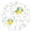 Подставка под горячее 34,5 см 2 шт круглые  Easy Life &quot;Цветы и лимоны&quot; / 347282