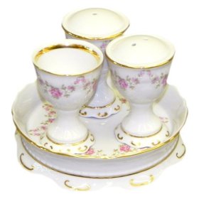 Набор для специй 4 предмета  Leander &quot;Соната /Розовый цветок&quot; / 084180