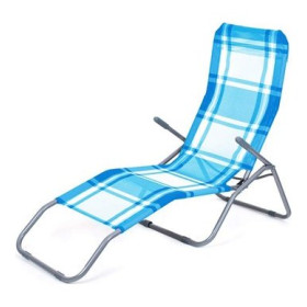 Шезлонг 142 х 60 х 96 см голубой &quot;Banquet /Клетка&quot; / 213078