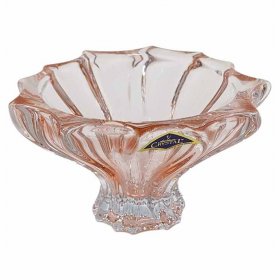 Ваза для конфет 15 см  Aurum Crystal "Plantica /Розовая" / 330900