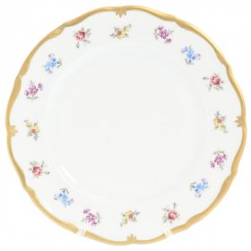 Набор тарелок 21 см  6 шт  Chodov &quot;Корона /Мелкие цветы /Матовое золото&quot; / 148365