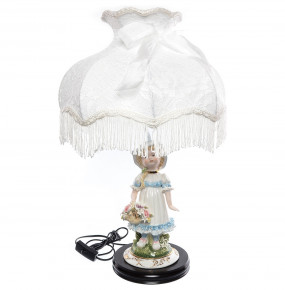 Настольная лампа с абажуром  Royal Classics "Девочка с цветами" / 148418