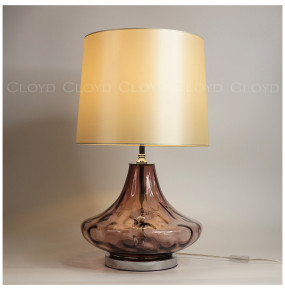 Настольная лампа 1 рожковая  Cloyd "LEBEN" / выс. 61 см - хром - фиолетов.стекло / 348250