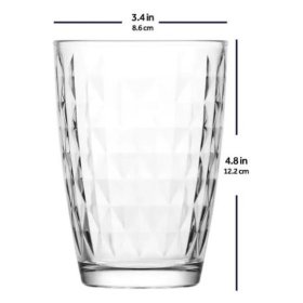 Стаканы для коктейля 415 мл 6 шт  LAV &quot;Artemis /Ромбы&quot; (подарочная коробка) / 343740