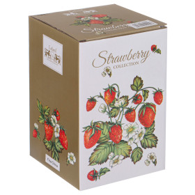 Банка для сыпучих продуктов 11 х 16,5 см 600 мл  LEFARD &quot;Strawberry&quot; / 303172