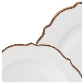 Столовый сервиз на 6 персон 25 предметов (без супника)  LEFARD &quot;узор /золотая цепочка&quot; / 186229