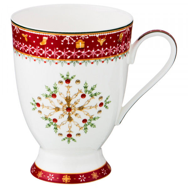 Кружка 300 мл  LEFARD &quot;Christmas Collection /Снежинка красная&quot; / 192443