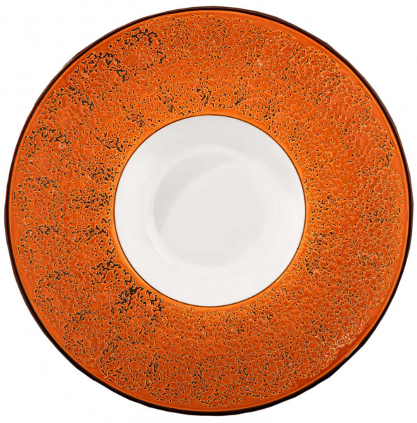 Тарелка 27 см глубокая оранжевая  Wilmax &quot;Splash&quot; / 261830