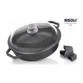 Сотейник 28 см с крышкой литой 3 л &quot;Risoli /HardStone Granito Induction&quot; / 154510