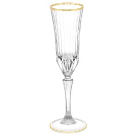 Бокалы для шампанского 180 мл 6 шт  Art Design &quot;Адажио /Отводка матовое золото&quot; / 348100