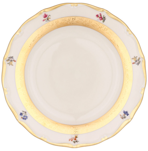 Набор тарелок 21 см 6 шт  Leander &quot;Аляска /Мелкие цветы /золото /3052 /СК&quot; / 313607