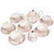 Чайный сервиз на 6 персон 14 предметов (без молочника)  Royal Classics "Розовые цветы" / 150984