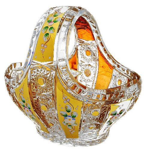 Корзинка 20 см  Aurum Crystal &quot;Хрусталь с золотом&quot; / 033547