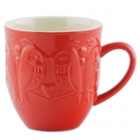 Набор кружек 500 мл 2 шт красные  Liberty Jones &quot;Birds of Paradise&quot; / 345776