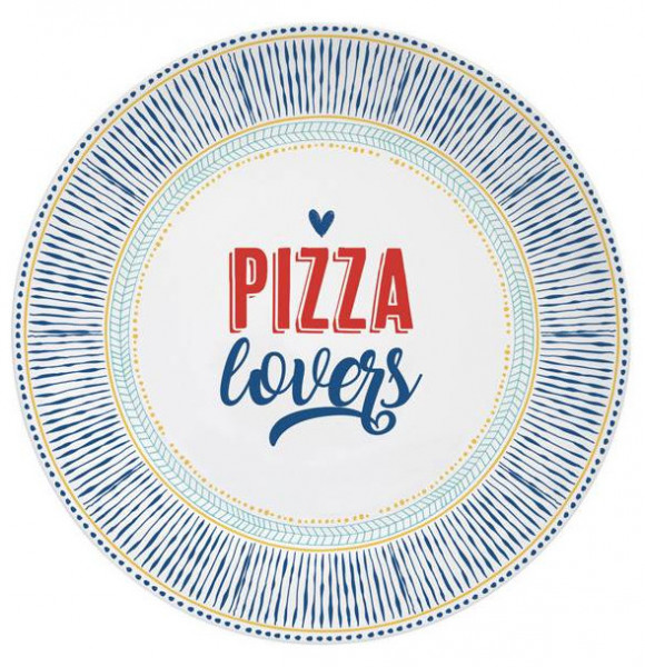 Тарелка для пиццы 31 см  Easy Life &quot;Любители пиццы 2&quot; (подарочная упаковка) / 299224