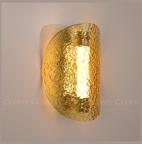 Бра 1 рожковый  Cloyd "CARUDO" / золото - янтарн. стекло / 349355