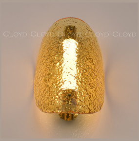Бра 1 рожковый  Cloyd "CARUDO" / золото - янтарн. стекло / 349355