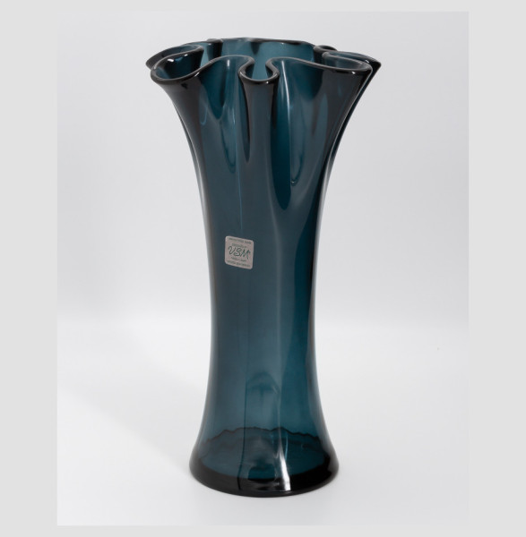Ваза для цветов 30 см тёмно-синий матовый  SAN MIGUEL &quot;Artesania&quot; (инд.упаковка) / 323137