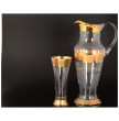 Набор для воды 7 предметов (кувшин + 6 стаканов)  Bohemia &quot;Иксовка /Матовое золото&quot; / 108619