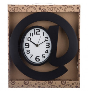 Часы настенные 30 см кварцевые черные  LEFARD "СОБАЧКА" / 187936