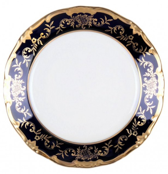 Набор тарелок 15 см 6 шт  Weimar Porzellan &quot;Ювел /Синий с золотым узором&quot; / 002205