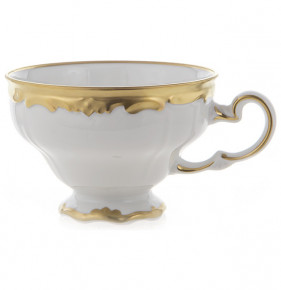 Чашка чайная 210 мл 1 шт  Weimar Porzellan "Престиж /Золотая отводка" / 221380