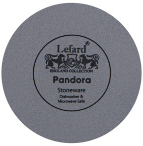 Тарелка 20,5 см  LEFARD "Pandora /Серая" (4шт.) / 281301