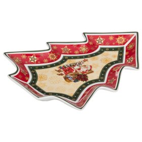 Блюдо 26 х 21 х 3 см Ёлка LEFARD "Christmas Collection /Санта-Клаус" / 192320