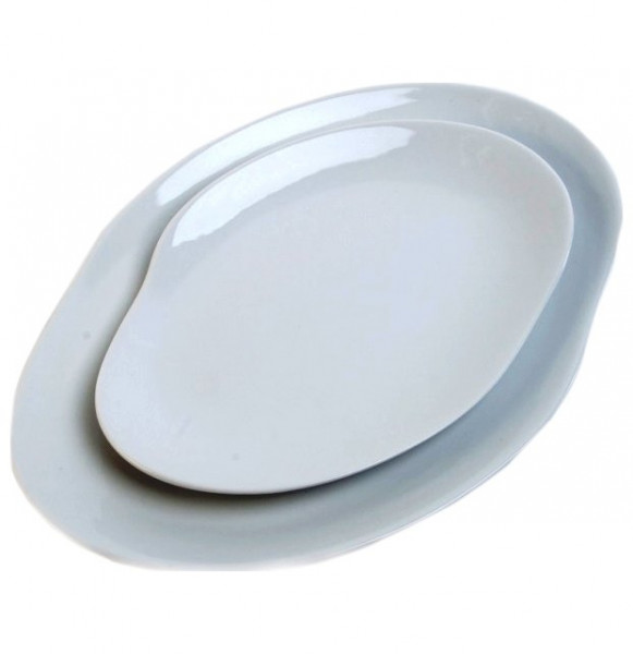 Набор тарелок 23 + 29 см белые  Cmielow Design Studio &quot;CRAFT COLORED&quot; / 171475