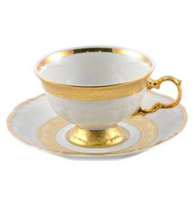Набор чайных пар 6 шт  Royal Czech Porcelain "Мария-Луиза /Золотая лента" / 204714