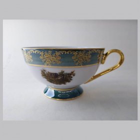 Чайная чашка 220 мл н/н  Cmielow &quot;Астра /Охота зелёная&quot; / 283319