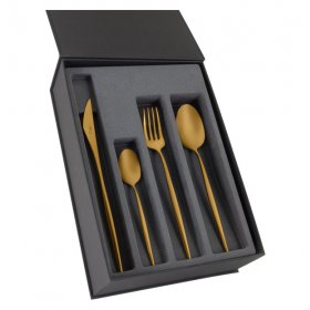 Столовые приборы 24 предмета на 6 персон матовые  Face Group &quot;Cosmos PVD Copper&quot; / 292460