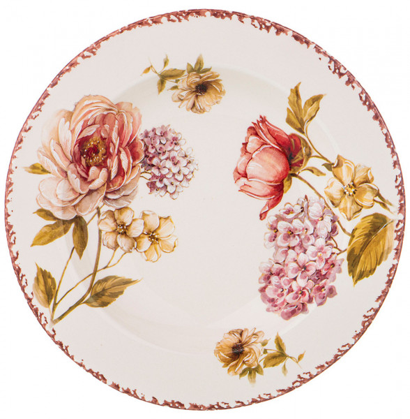 Тарелка 24 см глубокая 1 шт  Ceramica Cuore &quot;Flower garden&quot; / 228050
