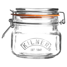 Банка 500 мл с зажимом квадратная  Kilner &quot;Clip Top&quot; / 246257