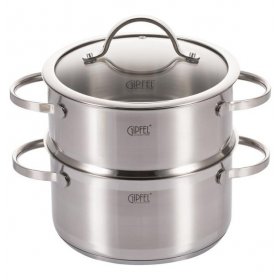 Пароварка 20 х 10,5 см двухярусная 3 л  GIPFEL &quot;Victory&quot; / 105852