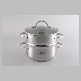 Пароварка 20 х 10,5 см двухярусная 3 л  GIPFEL &quot;Victory&quot; / 105852