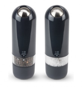 Набор мельниц для соли и перца 17 см электрические черный кварц  Peugeot "Alaska Duo" / 224273
