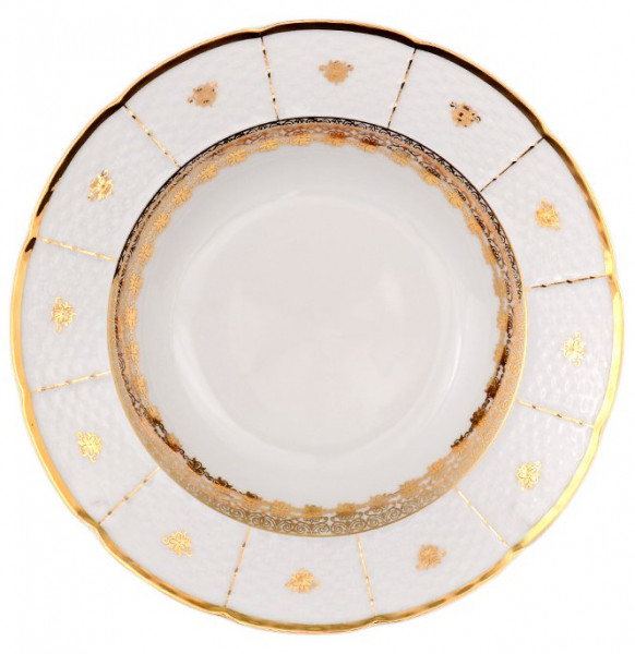 Набор тарелок 23 см 6 шт глубокие  Thun &quot;Менуэт /Золотой орнамент&quot; / 069343