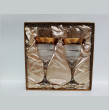 Бокалы для белого вина 220 мл 2 шт  Aurum Crystal &quot;Лаура /Версаче /Матовое стекло&quot; в подарочной коробке / 309879