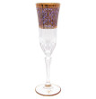 Бокалы для шампанского 180 мл 6 шт  RCR Cristalleria Italiana SpA &quot;Timon /Адажио фиолет 2 /С золотом&quot; / 214571