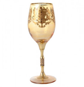 Бокалы для красного вина 6 шт  Art Decor "Лирик /Позитано /Ассорти" золотая ножка/стразы / 146365