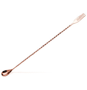 Столовый прибор Ложка барная 40 см медь  Lumian Luxury Bar Tools "Trident fork" / 320760