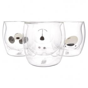 Стаканы для чая 280 мл 3 шт с двойными стенками &quot;Animals /Repast&quot; / 269109