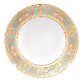 Набор тарелок 22 см 6 шт глубокие  Falkenporzellan "Донна /Бирюза в золотой роскоши" / 159972