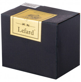 Икорница 11 х 7 х 8,5 см с ложкой Лебедь "LEFARD GOLD GLASS" / 224683